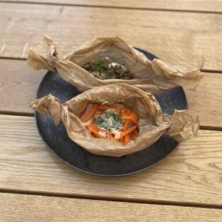 Pilz und Gemüsepäckchen vom Grill
