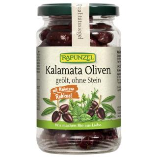 Kalamata Oliven mit Kräutern, ohne Stein geölt