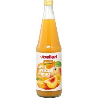 Apfel-Aprikosen-Pfirsichsaft