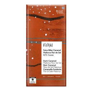 Feine Bitter Caramel Flor de Sal 62% -vegan-