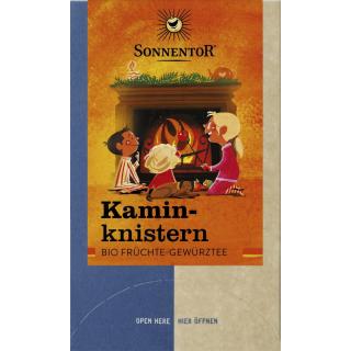 Kaminknistern Früchtetee