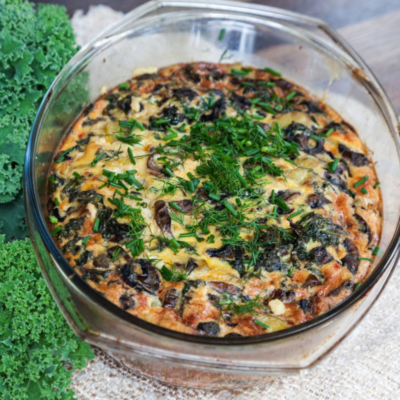 Grünkohl-Quiche