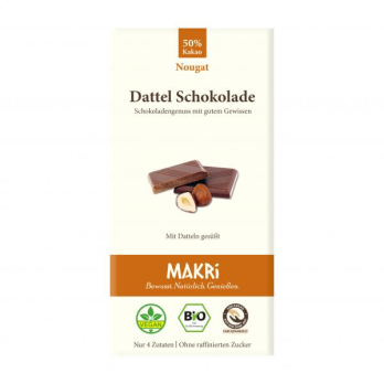 Dattel Schokolade Nougat 50% -vegan-