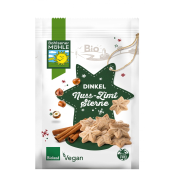 Dinkel Nuss- Zimt Sterne