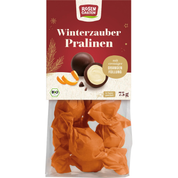 Winterzauber- Pralinen m. cremiger Orangenfüllung