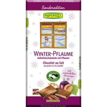 Vollmilch Schokolade mit Pflaumen