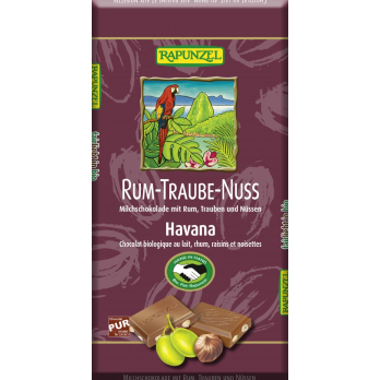 Rum-Trauben-Nuß Schokolade