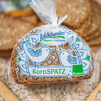 Kornspatz Paket, geschnitten