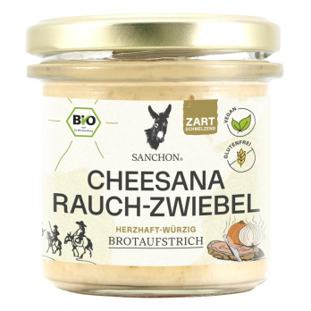 Brotaufstrich Cheesana Rauch- Zwiebel