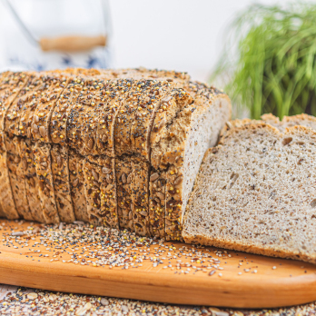 Hamburger Mehrkornbrot geschnitten