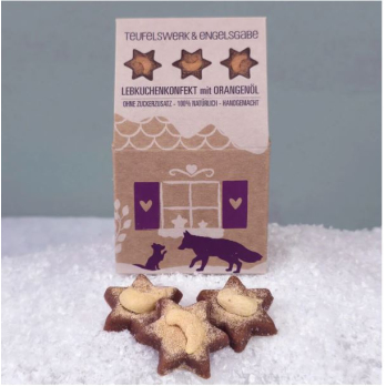 Lebkuchenkonfekt mit Orangenöl