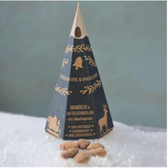 Mandeln in Dattelschokolade & Lebkuchengewürz