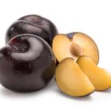 Pflaumen schwarz