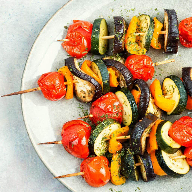 Gemüsespieße zum Grillen