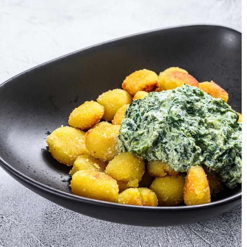 Kartoffeln mit Spinat