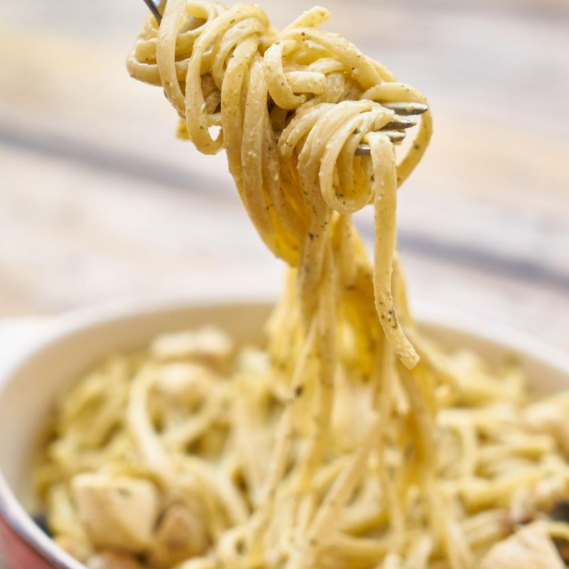 Pasta mit Spargel-Carbonara