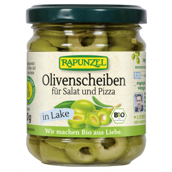 Olivenscheiben für Salat und Pizza