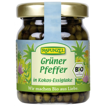 Grüner Pfeffer in Kokosessiglake
