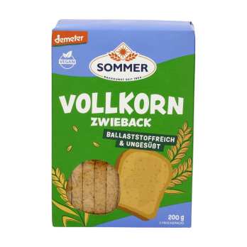 Weizen Vollkorn Zwieback