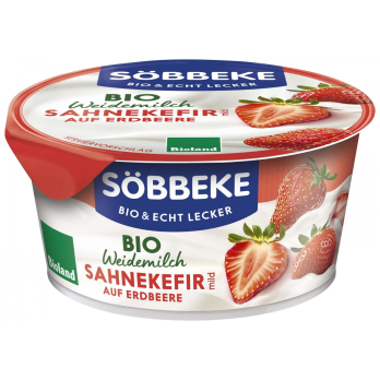 Sahnekefir auf Erdbeere - Weidemilch