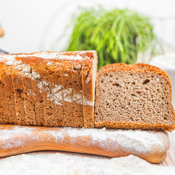 Roggenfeinbrot geschnitten
