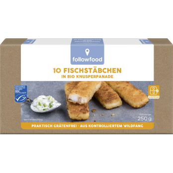 Fischstäbchen m. Bio-Panade