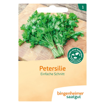 Glatte Petersilie einfache Schnitt